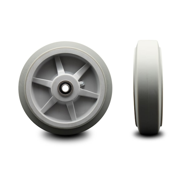 Service Caster SCC-8" Thermoplastic Rubber Flat Tread Wheel Only w/Ball Bearing-600 lbs Cpty SCC-TPRBF820 - main